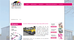 Desktop Screenshot of geers-baustoffe.de